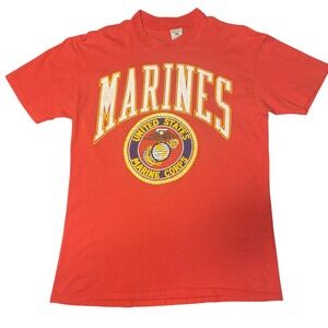 Vintage USMC Marines T-Shirt Made in USA Galt Sand Single Stitch L
